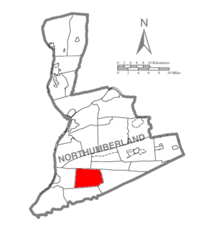 Map of Northumberland County Pennsylvania Highlighting Washington Township.PNG