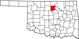 Map of Oklahoma highlighting Noble County.svg