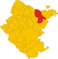 Localització del municipi de Pieve Santo Stefano dins de la província d'Arezzo