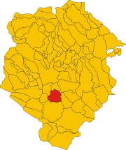 Map of comune of Sandigliano (province of Biella, region Piedmont, Italy).svg