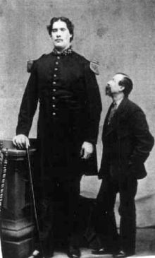 Photo of Martin Van Buren Bates (left)