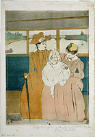 In the Omnibus, (drypoint and aquatint, 1890-1), National Gallery of Art, Washington.