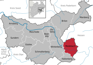 Medebach Town in North Rhine-Westphalia, Germany