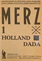 Merz no. 1 (Holland Dada) label QS:Len,"Merz no. 1 (Holland Dada)" label QS:Lnl,"Merz nr. 1 (Holland Dada)" . 1923. printed matter on paper. Various collections.