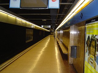 <span class="mw-page-title-main">Verdaguer station</span> Metro station in Barcelona, Spain