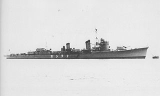 Japanese destroyer <i>Michishio</i> Asashio-class destroyer