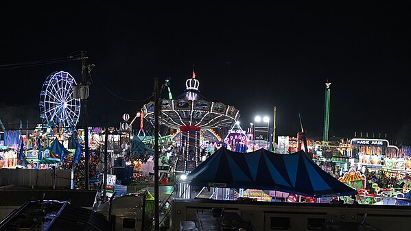 Rides at the Montgomery County Fair in Gaithersburg, MD