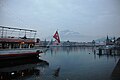 Mount Pilatus viewed from Lucerne across Lake Lucerne