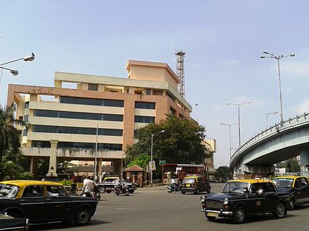 The Mumbai Fire Brigade Headquarters and the west arm of the 'Y' Bridge
