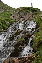 Mur source (Murursprung) in the Ankogel Group of the High Tauern