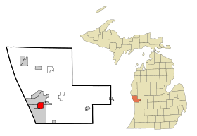 Ubicación de Muskegon Heights