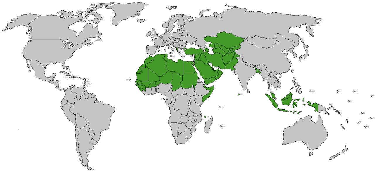 قائمة الدول الإسلامية حسب المنطقة Wikiwand