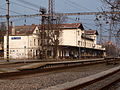 Pohled na nádraží před rekonstrukcí ve směru od Vysočan