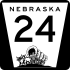 Nebraska Highway 24 Markierung