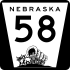 Nebraska Highway 58 marcatore