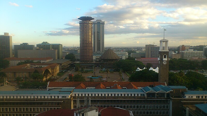 File:Nairobi showing KICC Times Tower and City Hall.jpg