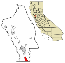 Napa County California Incorporated and Unincorporated areas American Canyon Highlighted 0601640.svg
