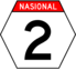 National Route 2 marker