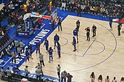 Knicks player introductions