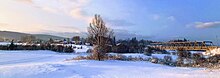 Nicholsville, Newfoundland during winter. Nicholsville Bridge during Winter.jpg