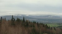 Notre-Dame-des-Bois, Québec (Canada). View from the road to the summit of Mont-Mégantic.