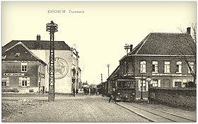 Dampkonvoj til Kortrijk fra Place d'Ooigem.