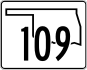 Markierung des State Highway 109