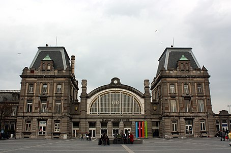 Gare ferrovière d'Ostende.