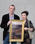 Миниатюра для Файл:Opening Exhibition of Valera Pesin's paintings 19.09.2014 with Tatiana in LaSandr-Art Gallery.JPG