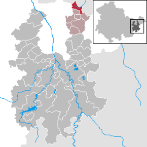 Poziția Pölzig pe harta districtului Greiz
