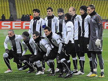 PAOK in 2010-11 Europa League round of 32 match against CSKA Moscow at Luzhniki Stadium. PAOK.JPG