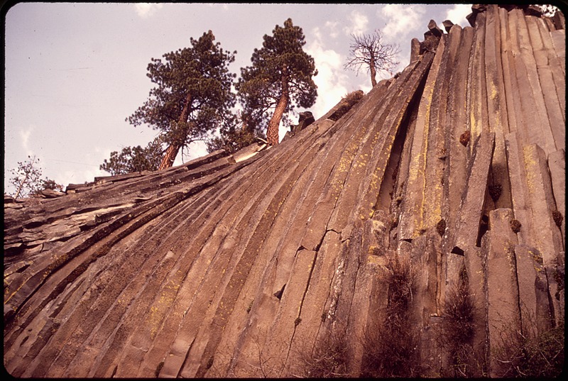 File:PECULIAR HEXAGONAL COLUMNS, SIMILAR TO A PILE OF FENCE POSTS - NARA - 543131.tif