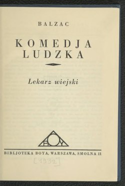 Okładka lub karta tytułowa