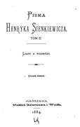 Henryk Sienkiewicz Pisma Henryka Sienkiewicza tom II