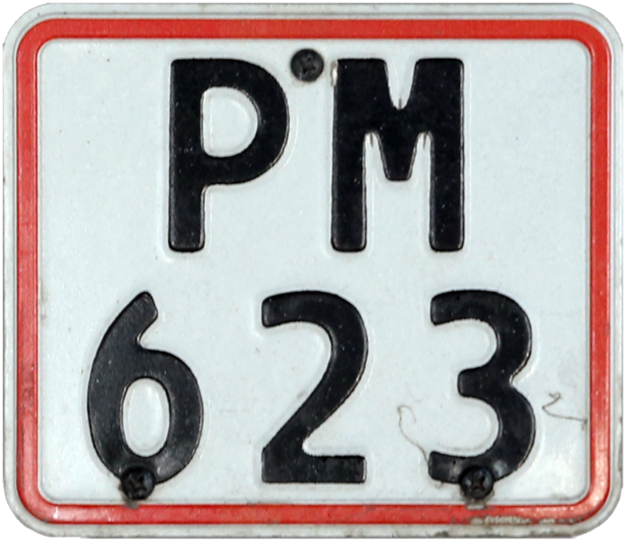 File:PM623 Danish heavy moped license plate.png