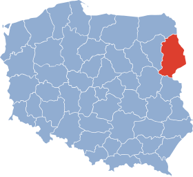 Plassering av Konin Voivodeship