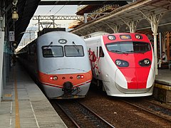 推拉式自強號（左）與普悠瑪號（右）加入營運時，分別為台鐵西部幹線及東部幹線營運生態帶來不小改變