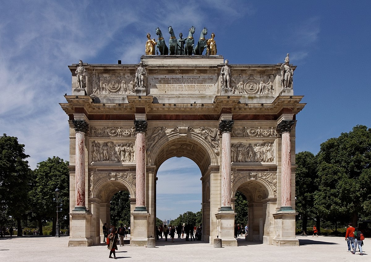 Image result for arc de triomphe du carrousel near the louvre museum in paris