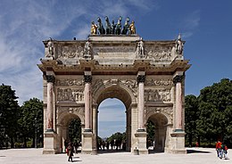 Paris - Jardin des Tuileries - Arc de Triomphe du Carrousel - PA00085992 - 003.jpg