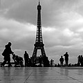 Paris Parvis des Droits de l'homme 20081225 Eiffel Tower (01).jpg