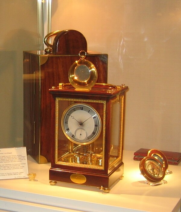 Uhrenmuseum Beyer: Pendule Sympathique, made ca. 1795, by Abraham-Louis Breguet, Paris