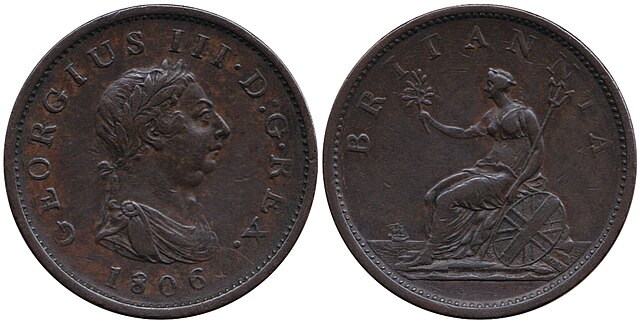 Image: Penny, Great Britain, 1806   George III