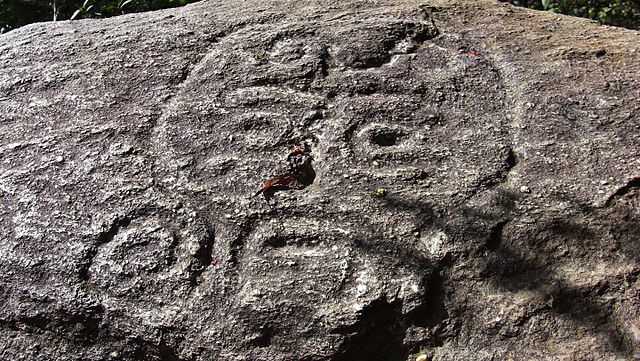 Petroglyph in the Waraira Repano National Park.