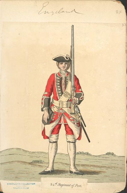 Piechur brytyjski z 24 pułku piechoty, którego żołnierze szturmowali Cartagenę