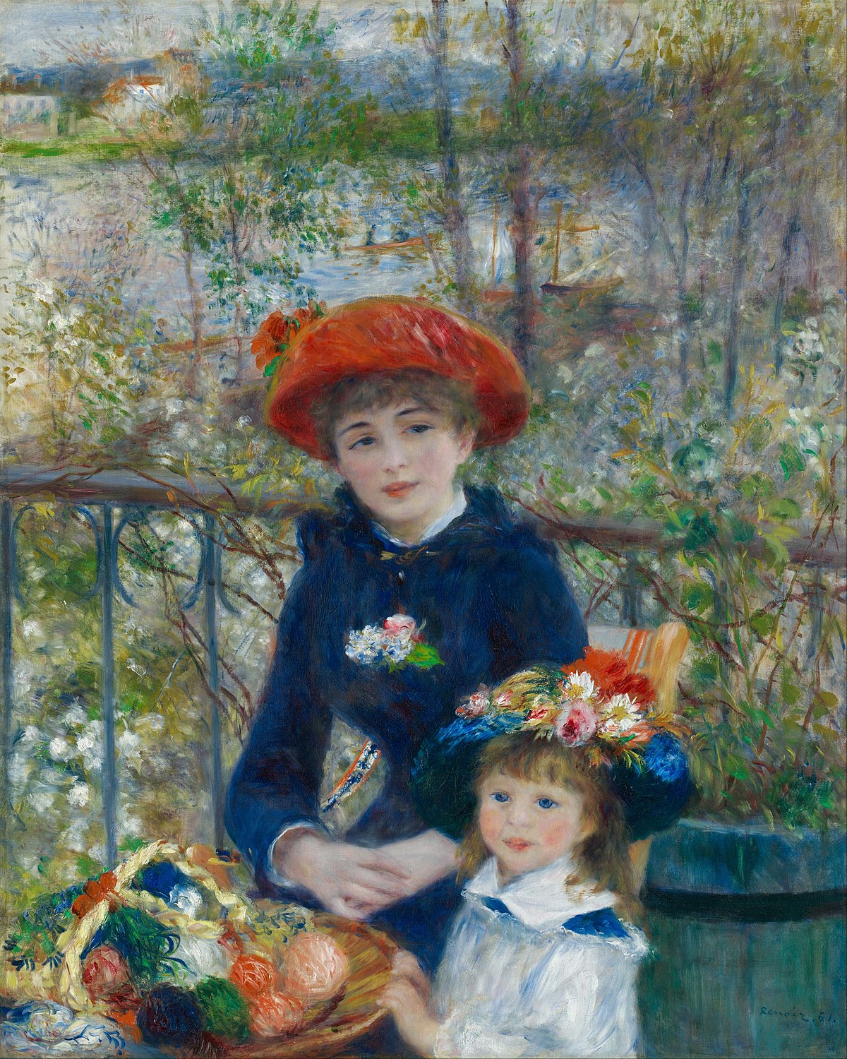 ルノワール Pierre-August Renoir No4.ポストカード入り額