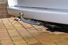 Towbar loop. Attach the vehicle to the front of the vehicle. White