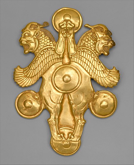 Plaque with horned lion-griffins MET DT896.jpg