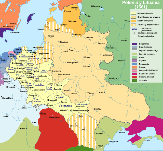Королевство Польское в 1561 году