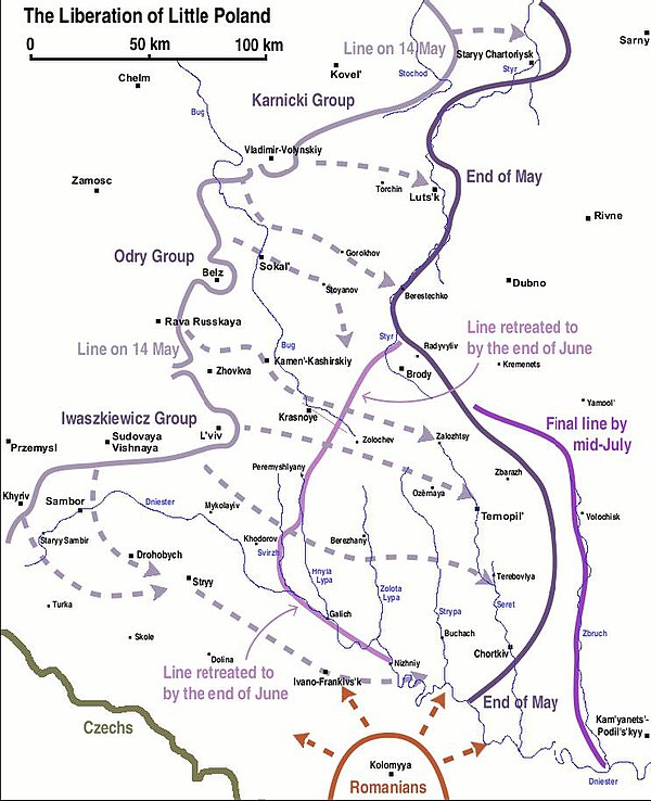 Final stage of the Polish–Ukrainian War.