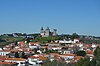 The castle rises above the town.